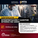 [CAP122] Curso Interpretación y Auditor Interno  ISO 22000