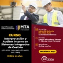 Curso de Interpretación y Auditor Interno en Sistemas Integrados de Gestión