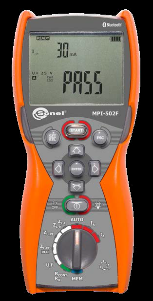 MPI-502F Medidor multifunción de parámetros de instalaciones eléctricas