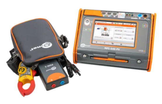 MPI-540-PV Solar Medidores multifunción de parámetros de instalaciones  eléctricas y PV (Con pinzas flexibles y kit de medición de radiación solar)
