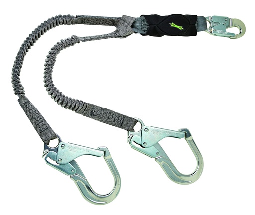 [10193555] Línea de Vida de energía elástico de dos brazos serie V, 6', ganchos de seguridad grandes 36CL