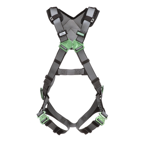 [10194873] Arnés V-FIT estándar, con anillas en D para espalda y cadera, correas de piernas de conexión rápida y acolchado para hombros