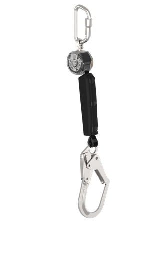 [VTOHW-011-DF-A] RETRÁCTIL MINI PFL DE 1.8MT GANCHO GRANDE, CON MOSQUETÓN.