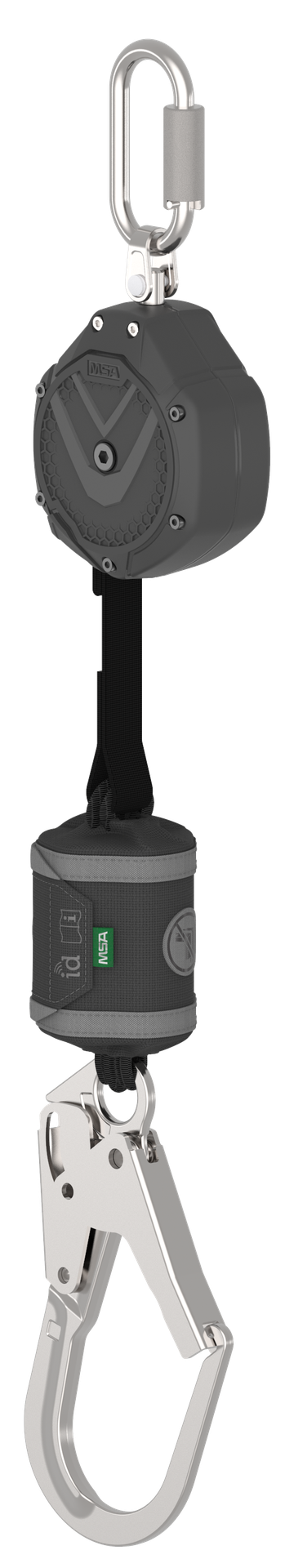 [VSOHW-011-NF-A] RETRÁCTIL PFL V-SHOCK DE 1.8 MTS, CINTA, GANCHO GRANDE DE ALUMINIO CON MOSQUETÓN