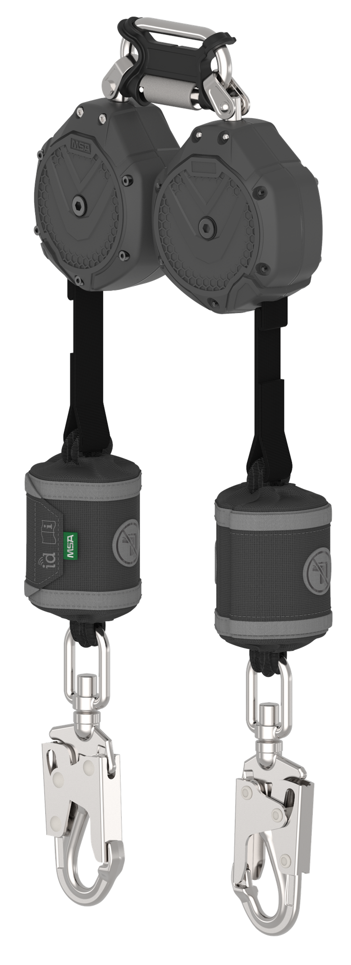 [VSOHW-012-QE-A] RETRÁCTIL PFL V-SHOCK DE 1.8 MTS, CINTA, GANCHO GRANDE DE ALUMINIO DE 2 PIERNAS