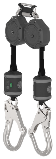 [VSOHW-012-QA-A] V-SHOCK PFL, 6', dos brazos, ganchos grandes de aluminio AL36CL, mosquetón de triple acción de doble enlace (superior)