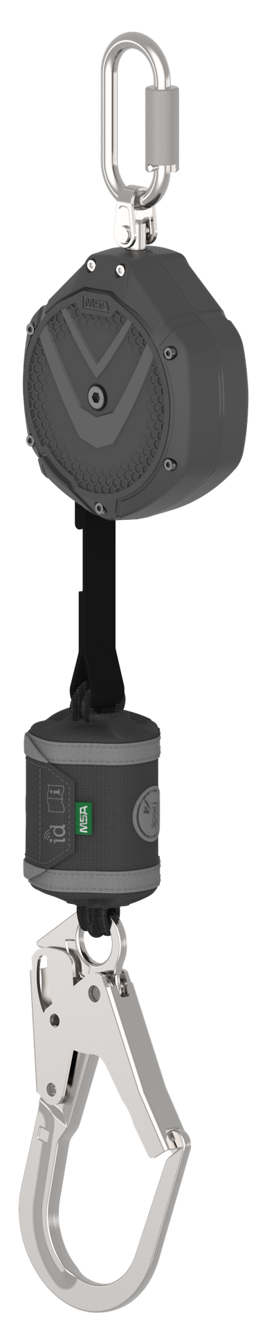 [VSOHW-031-NF-A] RETRÁCTIL PFL V-SHOCK DE 3 MTS, CINTA, GANCHO GRANDE DE ALUMINIO CON MOSQUETÓN