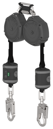 [VSOHW-032-QE-A] V-SHOCK PFL, 10', dos brazos, gancho a presión 36CS, mosquetón doble de triple acción (superior)
