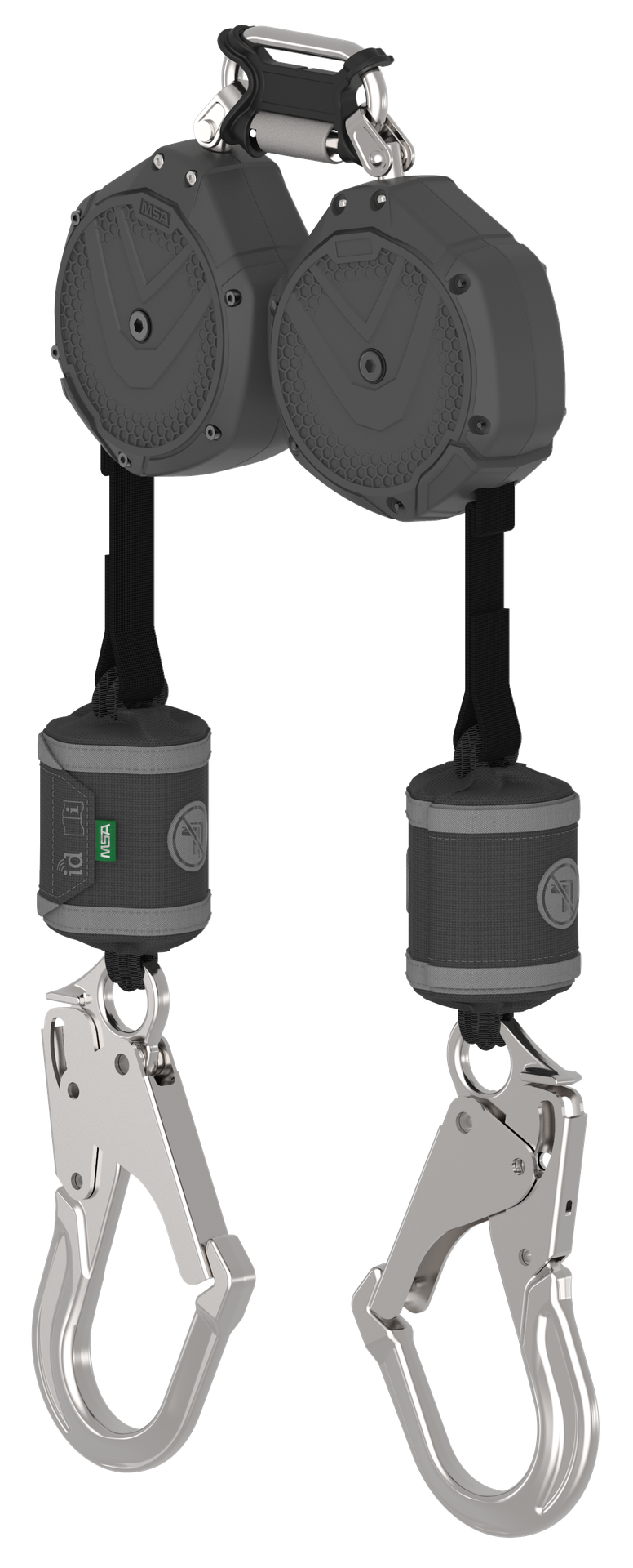 [VSOHW-032-QA-A] V-SHOCK PFL, 10', dos brazos, gancho de seguridad AL36CL, mosquetón doble de triple acción (superior)
