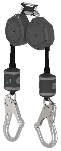 [VSOHW-032-QA-A] V-SHOCK PFL, 10', dos brazos, gancho de seguridad AL36CL, mosquetón doble de triple acción (superior)