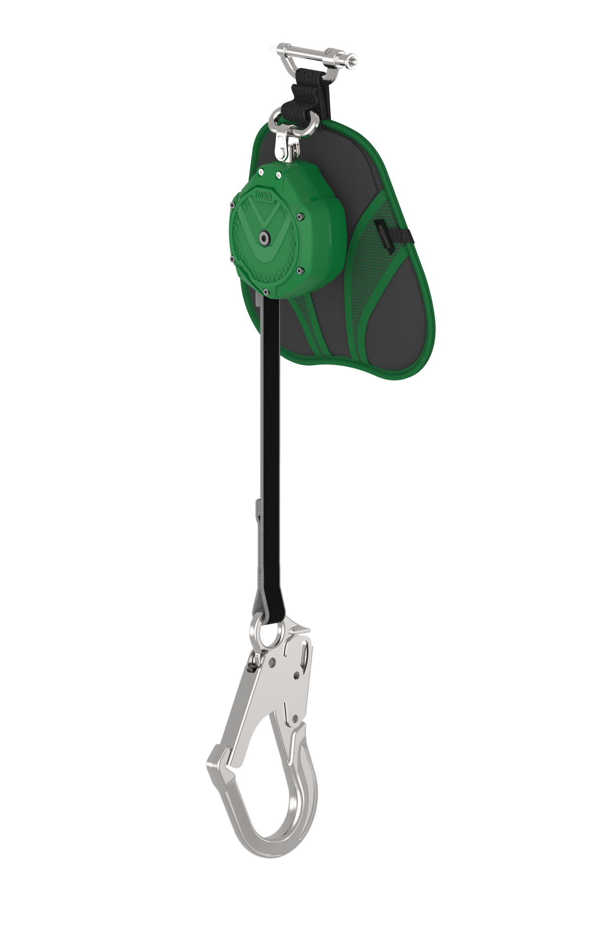 [VSLEW-011-PA-A] V-SHOCK EDGE, Leading Edge PFL, 6', una sola pierna, gancho de seguridad grande de aluminio AL36CL, conector de pasador (superior), ANSI Z359.14