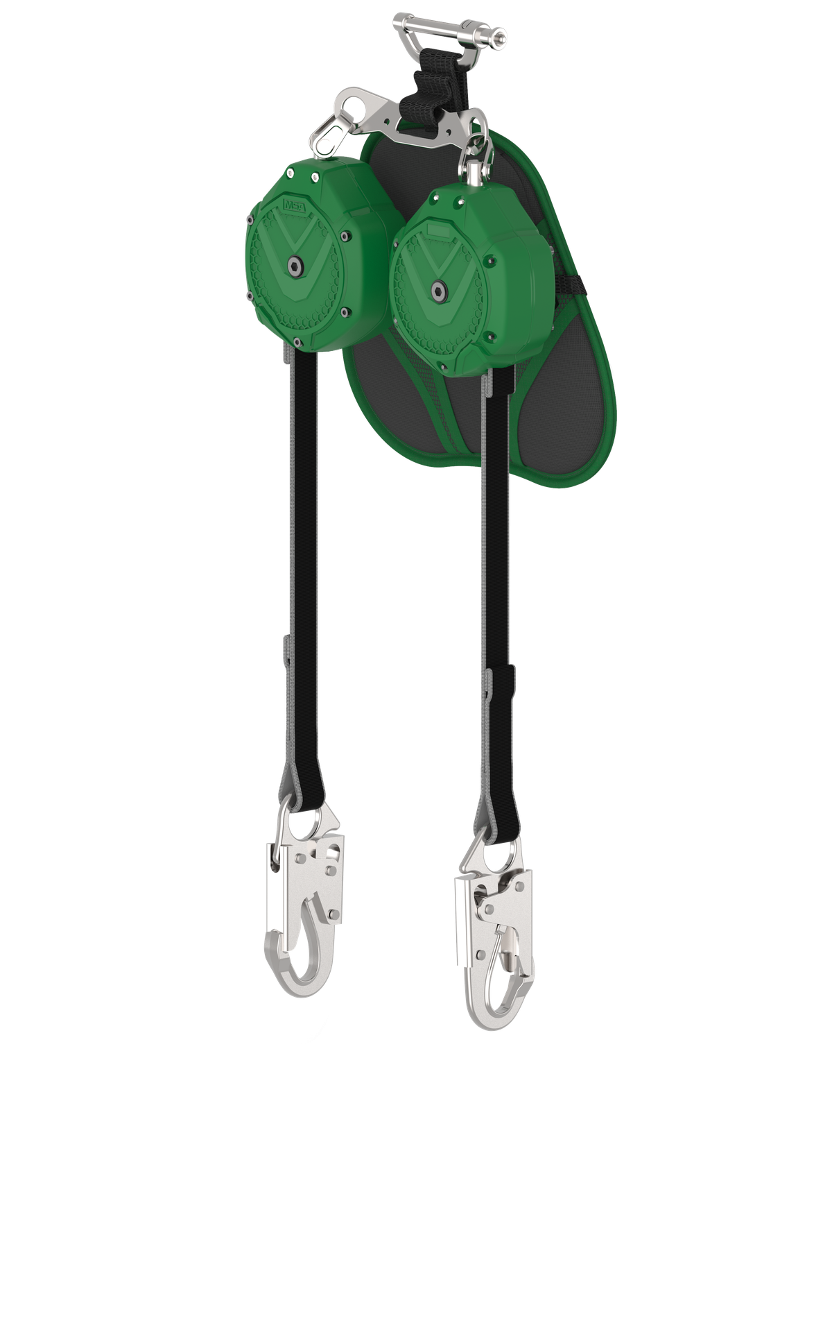 [VSLEW-012-PB-A] V-SHOCK EDGE, PFL de borde de ataque, 6', dos brazos, ganchos a presión 36C, conector de pasador (superior), ANSI Z359.14