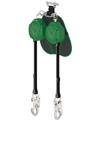 [VSLEW-012-PB-A] V-SHOCK EDGE, PFL de borde de ataque, 6', dos brazos, ganchos a presión 36C, conector de pasador (superior), ANSI Z359.14