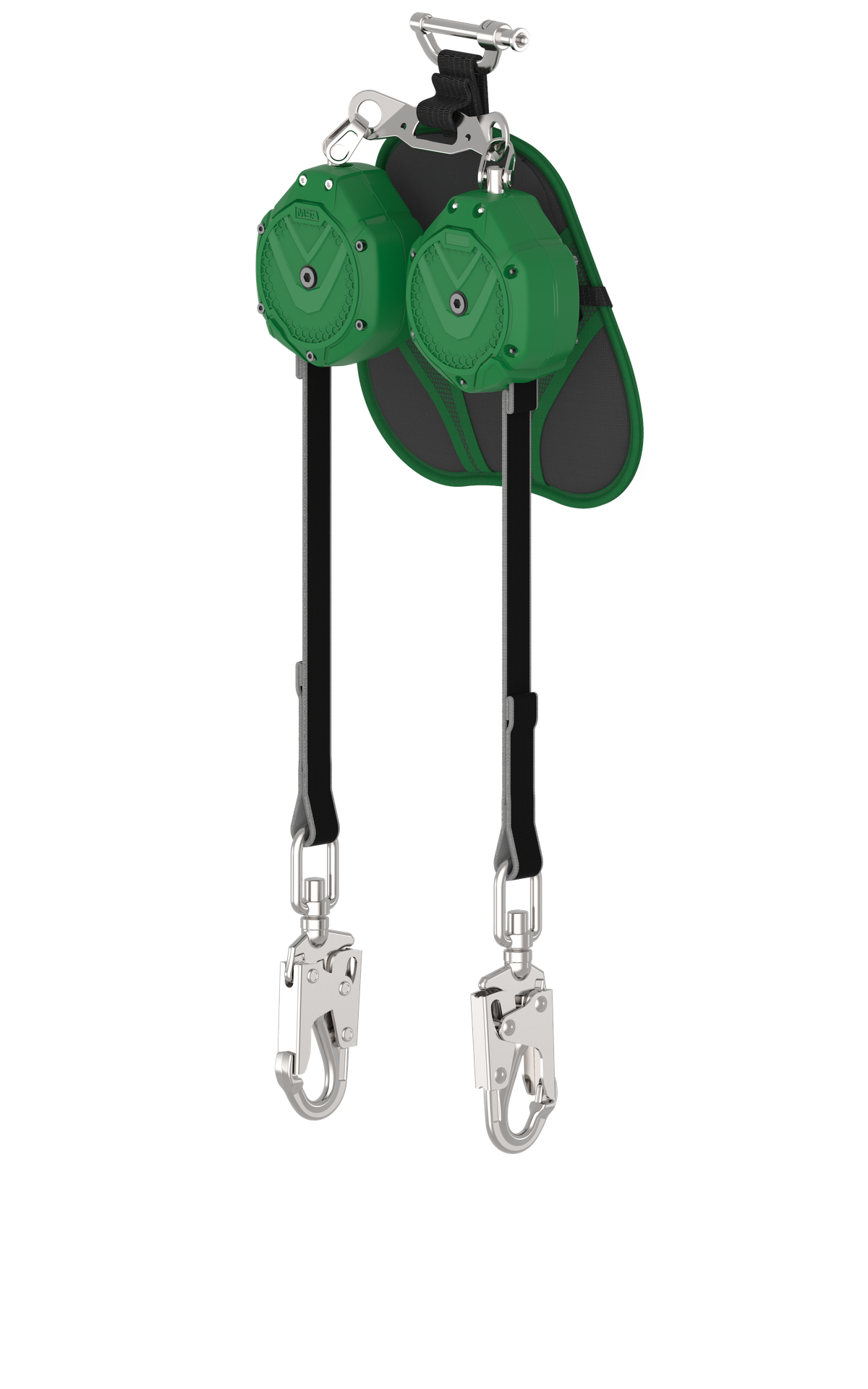 [VSLEW-012-PE-A] V-SHOCK EDGE, Leading Edge PFL, 6', dos brazos, ganchos giratorios 36CS, conector de pasador (superior), ANSI Z359.14