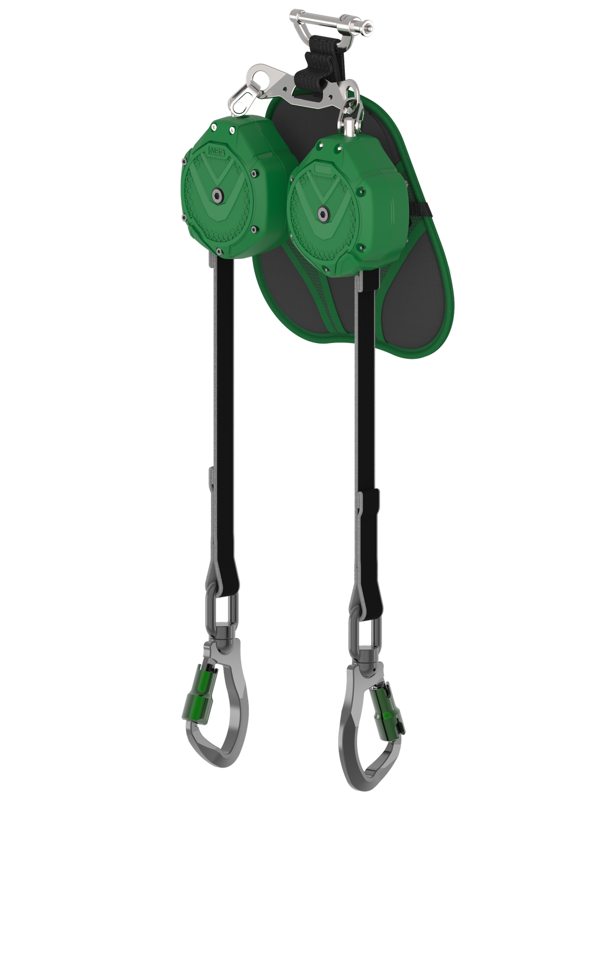 [VSLEW-012-PC-A] V-SHOCK EDGE, Leading Edge PFL, mosquetones de aluminio de triple acción, de dos brazos y giratorios, de 1,83 m (6'), conector de pasador (superior), ANSI Z359.14