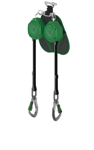 [VSLEW-012-PC-A] V-SHOCK EDGE, Leading Edge PFL, mosquetones de aluminio de triple acción, de dos brazos y giratorios, de 1,83 m (6'), conector de pasador (superior), ANSI Z359.14