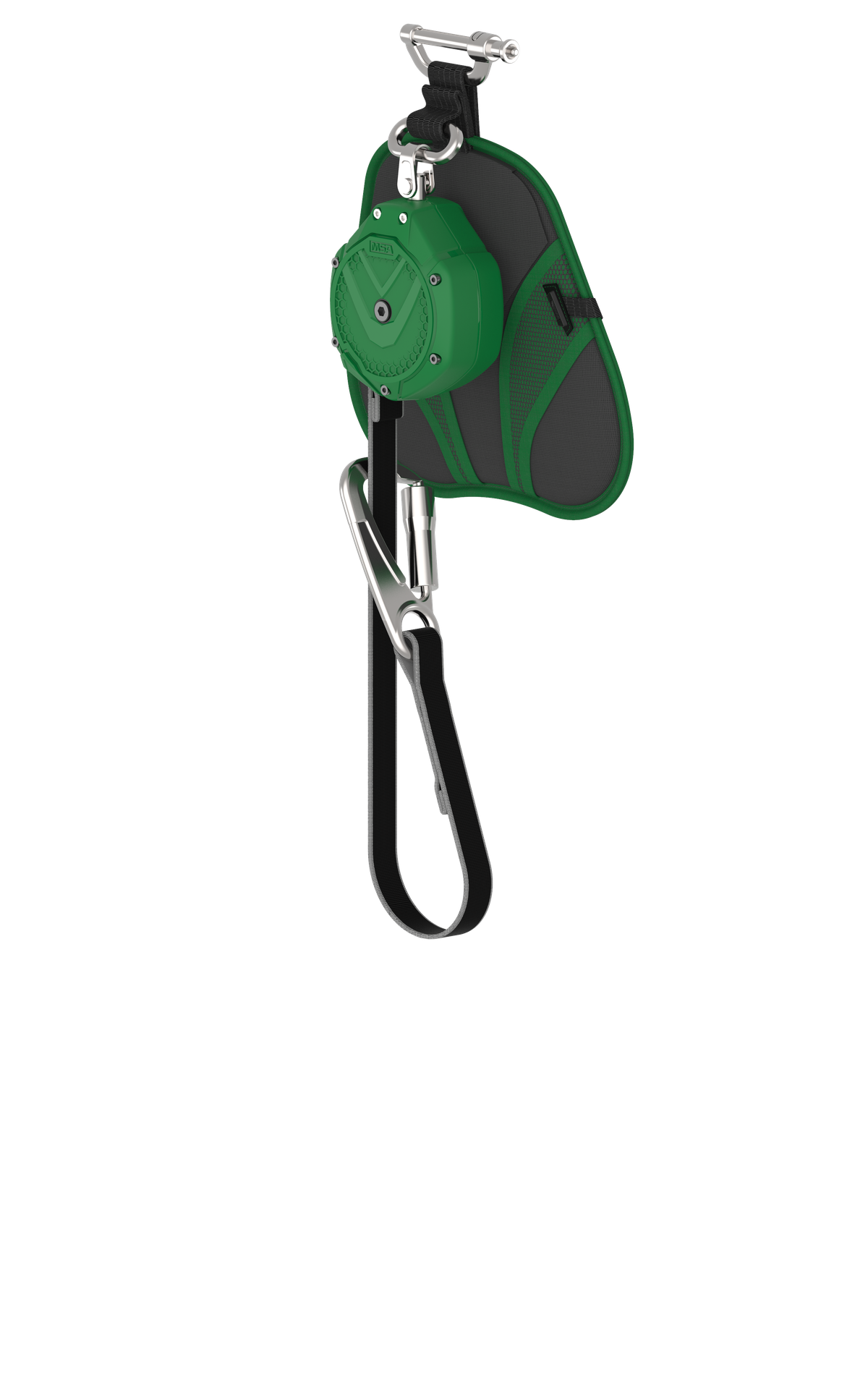 [VSLEW-011-PJ-A-TB] V-SHOCK EDGE, PFL de borde de ataque, 6', una sola pierna, amarre, gancho a presión FP5K, conector de pasador (superior), OSHA