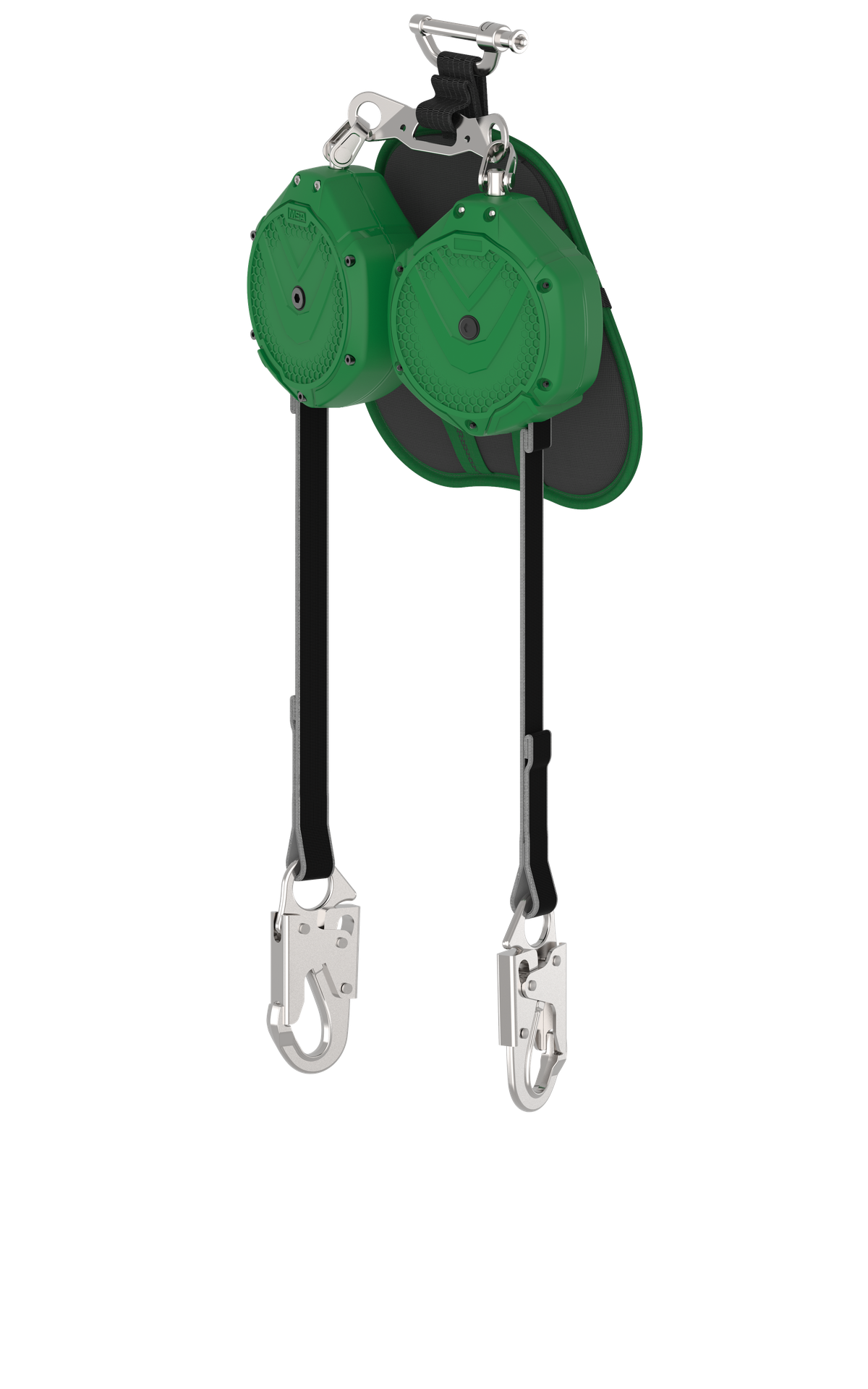 [VSLEW-032-PB-A] V-SHOCK EDGE, PFL de borde de ataque, 10', dos brazos, gancho a presión 36C, conector de pasador (superior), ANSI Z359.14