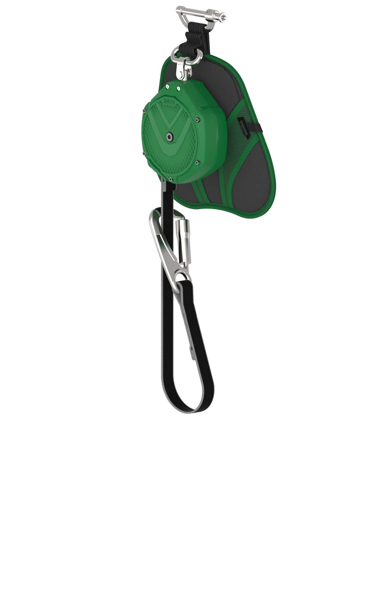 [VSLEW-031-PJ-A-TB] V-SHOCK EDGE, PFL de borde de ataque, 10', una sola pierna, amarre, gancho a presión FP5K, conector de pasador (superior), OSHA