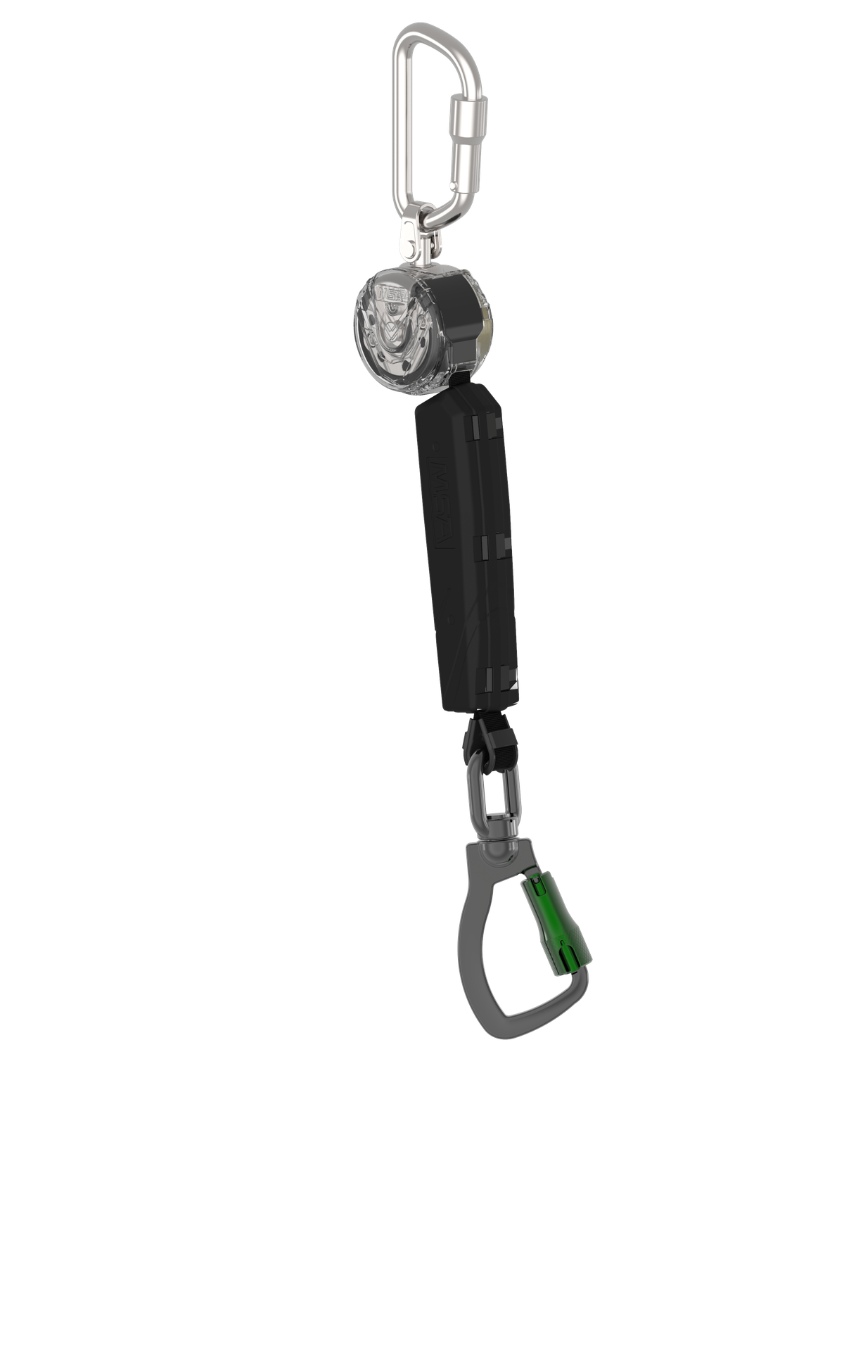 [VTOHW-011-DC-A] V-TEC WEB PFL, 6', mosquetón de aluminio de triple acción de una sola pierna, mosquetón de aluminio de triple acción (arriba)