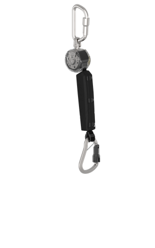 [VTOHW-011-DD-A] RETRÁCTIL MINI PFL DE 1.8MT MOSQUETÓN DE ALUMINIO, CON MOSQUETÓN.