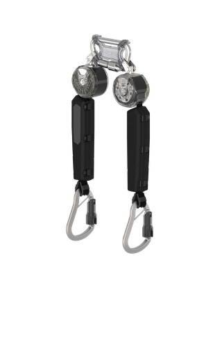 [VTOHW-012-RD-A] V-TEC WEB PFL, mosquetón de aluminio de triple acción, de 6' y dos brazos, mosquetón de aluminio de triple acción y dos enlaces