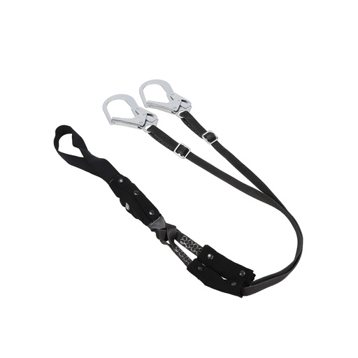 [VTOHW-012-RF-A] V-TEC WEB PFL, 6', dos brazos, gancho pequeño de 36CL, mosquetón de aluminio de triple acción con eslabón doble (arriba)