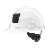 [286627] CASCO MSA V-GARD JOCKEY CON SLOT FAS- TRAC III CCON PORTALÁMPARA BLANCO