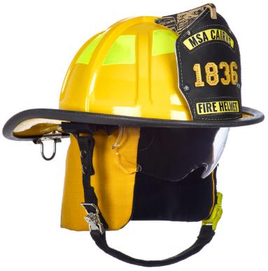 [10247332] CASCOS CAIRNS 1836 PARA BOMBERO ESTRUCTURAL AMARILLO // Visor Defender Claro