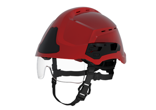 [GR1110011201- RE001] CASCOS GALLET F2XR VENTILADO - COLOR ROJO CON GAFAS