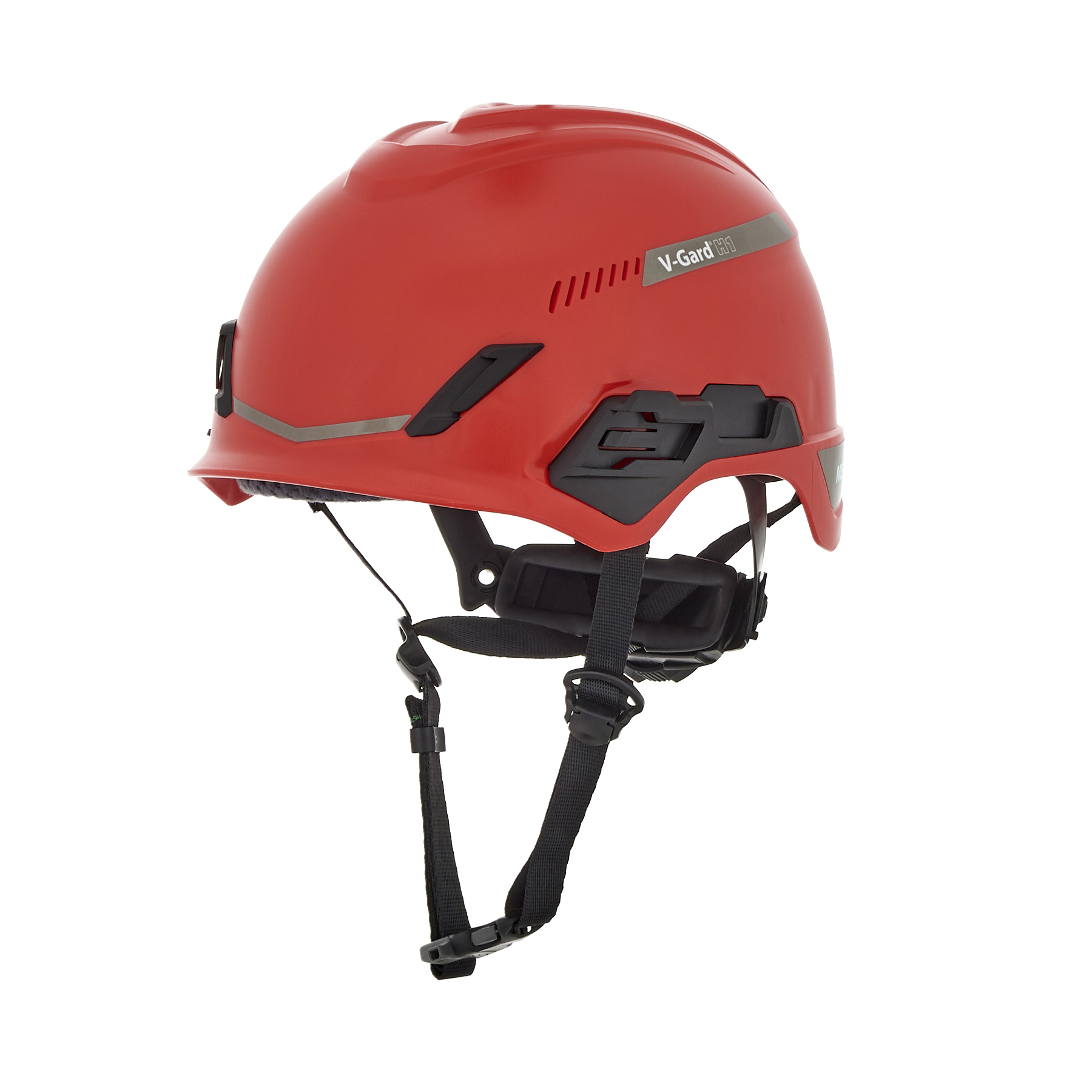 [10194784] CASCO V-GARD H1 VENTILADO, CON FAS-TRAC III PIVOT ROJO